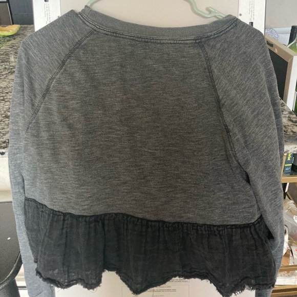 Free People Grey Sweatshirt - Picture 2 of 3